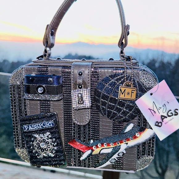 Mary Frances Handbags - Mary Frances: Beaded Travel Passport Camera Bag